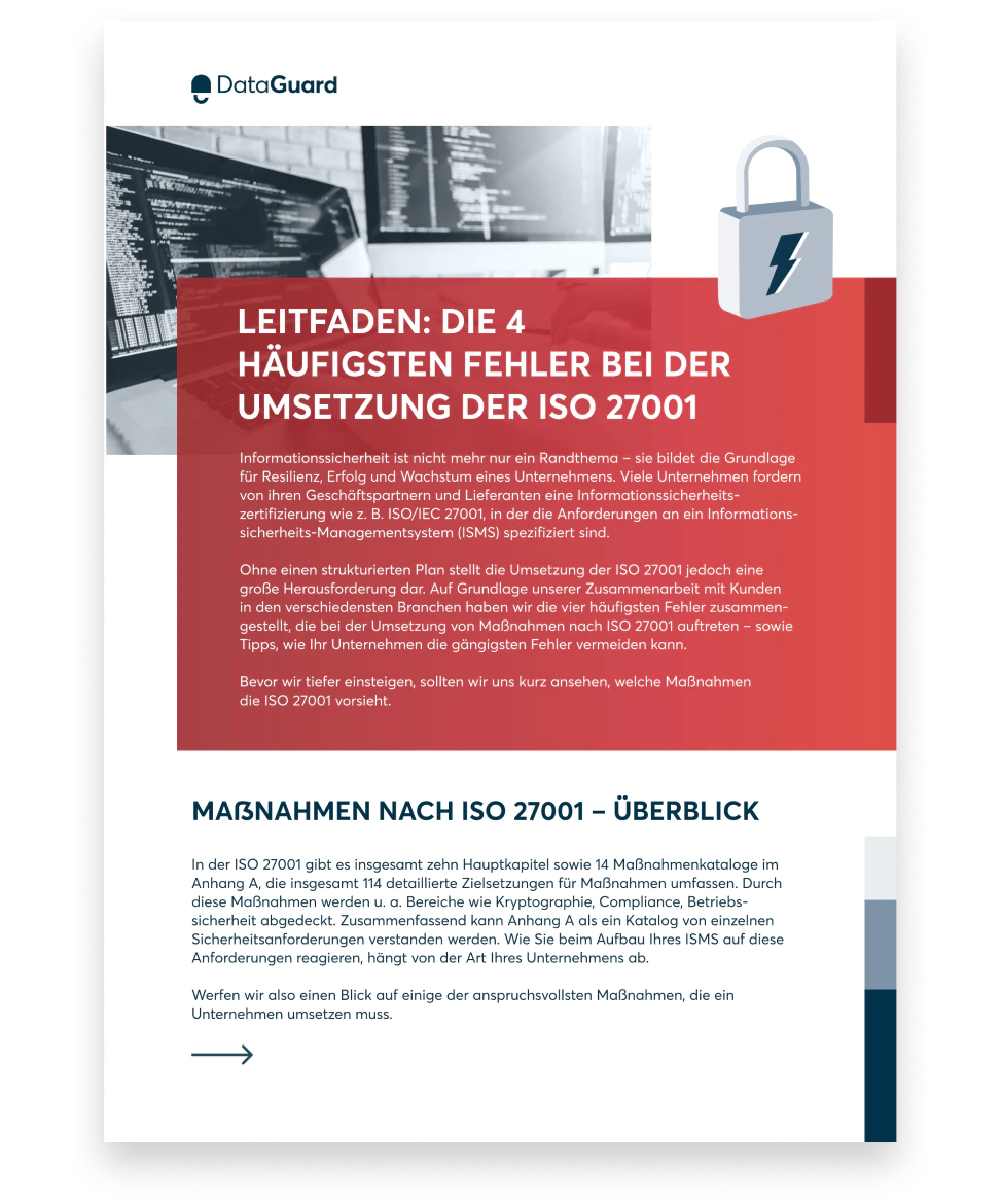 Guide: 4 Maßnahmen zum Erreichen der Zertifizierung nach ISO 27001