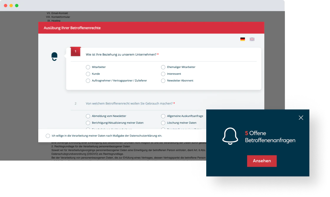 All-in-one Datenschutz-Plattform - DataGuard